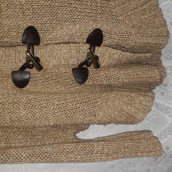Michael Michael Kors tan knit oversized sweater XXS - Picture 3 of 8
